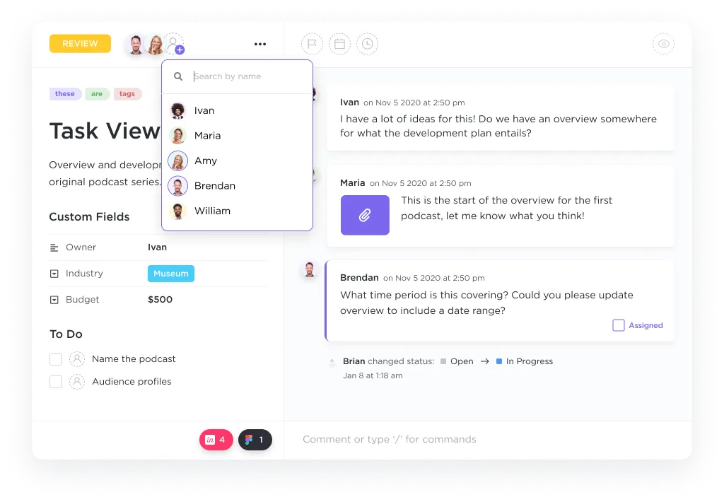 ClickUp 댓글 할당: 프로젝트 관리의 게임화