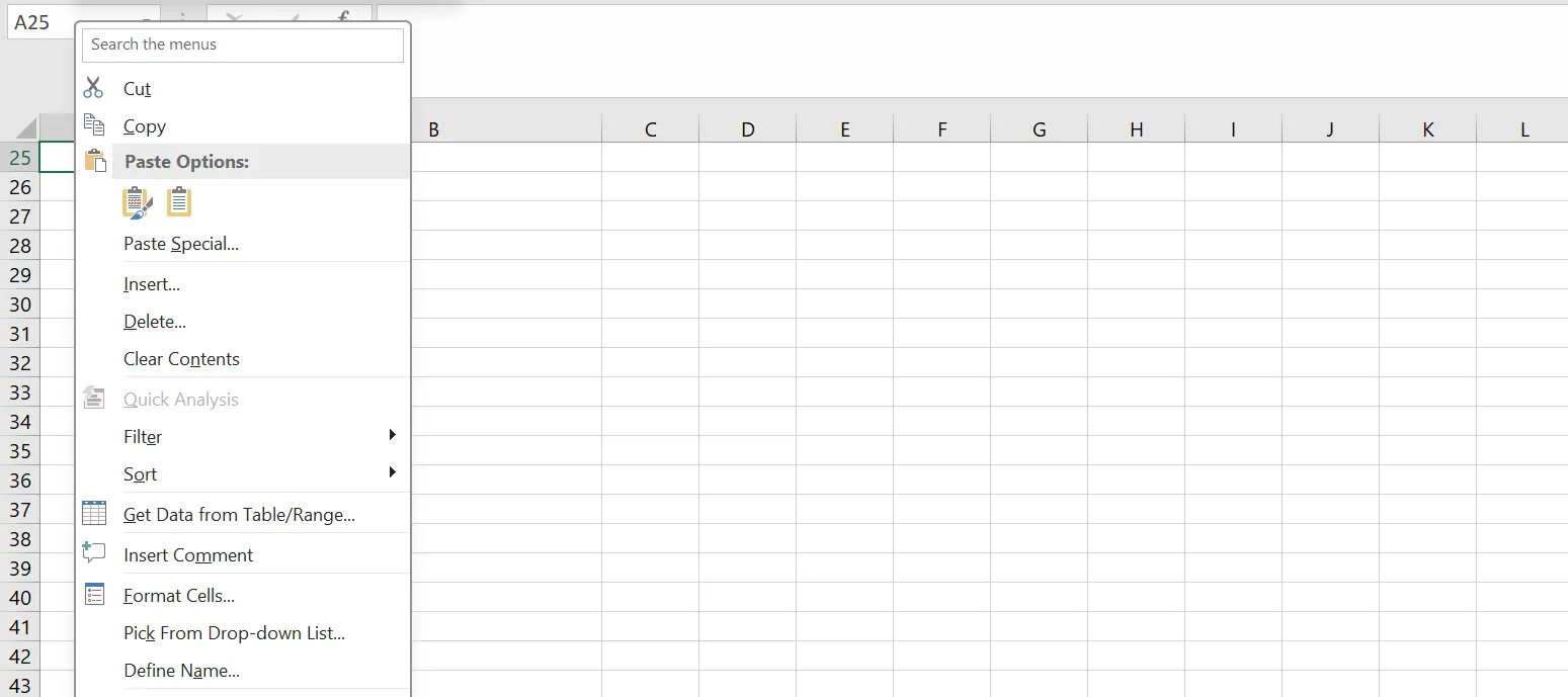 Haga clic con el botón derecho y pegue los datos en la hoja de cálculo de Excel: Cómo copiar una tabla de PDF a Excel de la manera correcta.