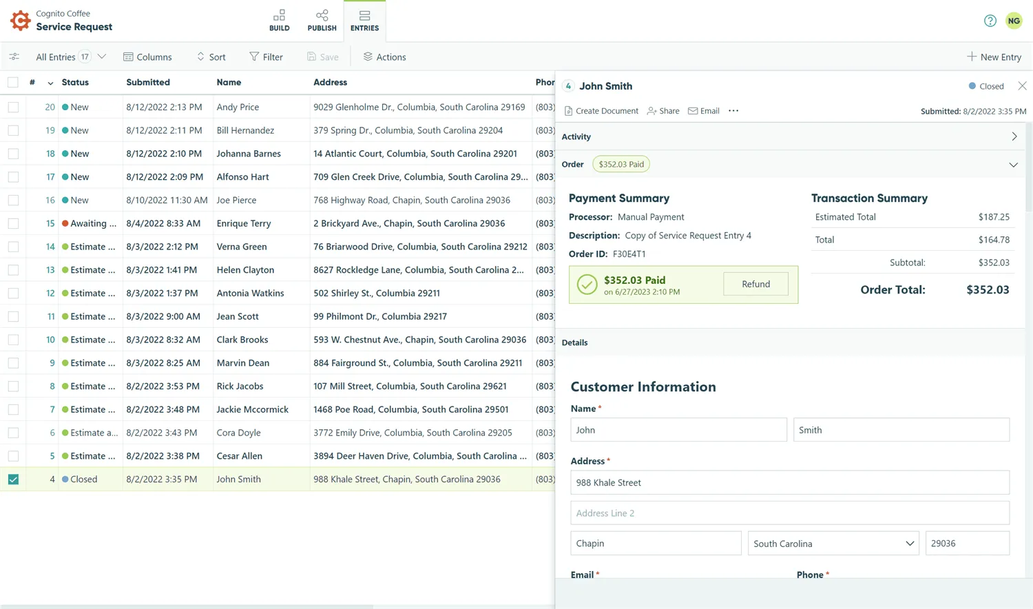 การส่งใบแจ้งหนี้และประกาศต่างๆ ด้วย Cognito Forms ทางเลือกของ Paperform