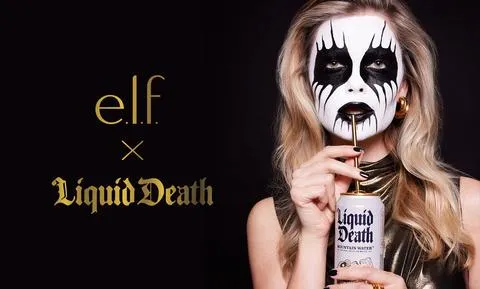 Liquid Death x e.l.f. : renforcer la notoriété de la marque grâce à des exemples de campagnes publicitaires
