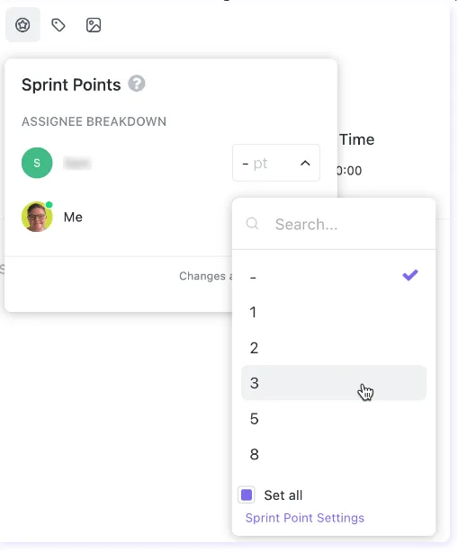 ClickUp Sprint Points: ระดับการจัดการ