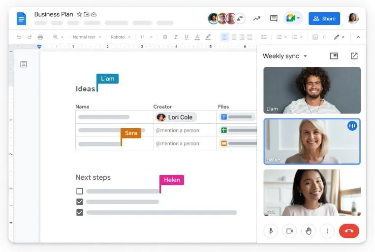 Phần mềm chỉnh sửa tài liệu từ Tài liệu Google