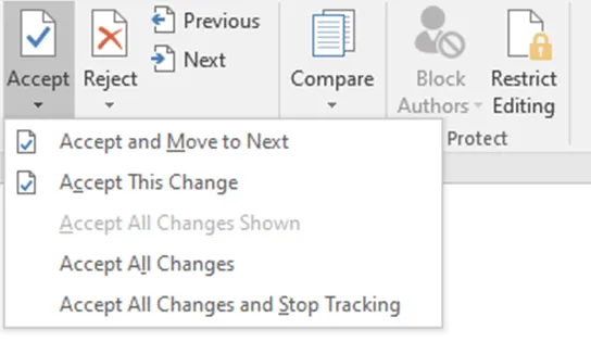 Accetta o rifiuta le modifiche: come confrontare due documenti Word