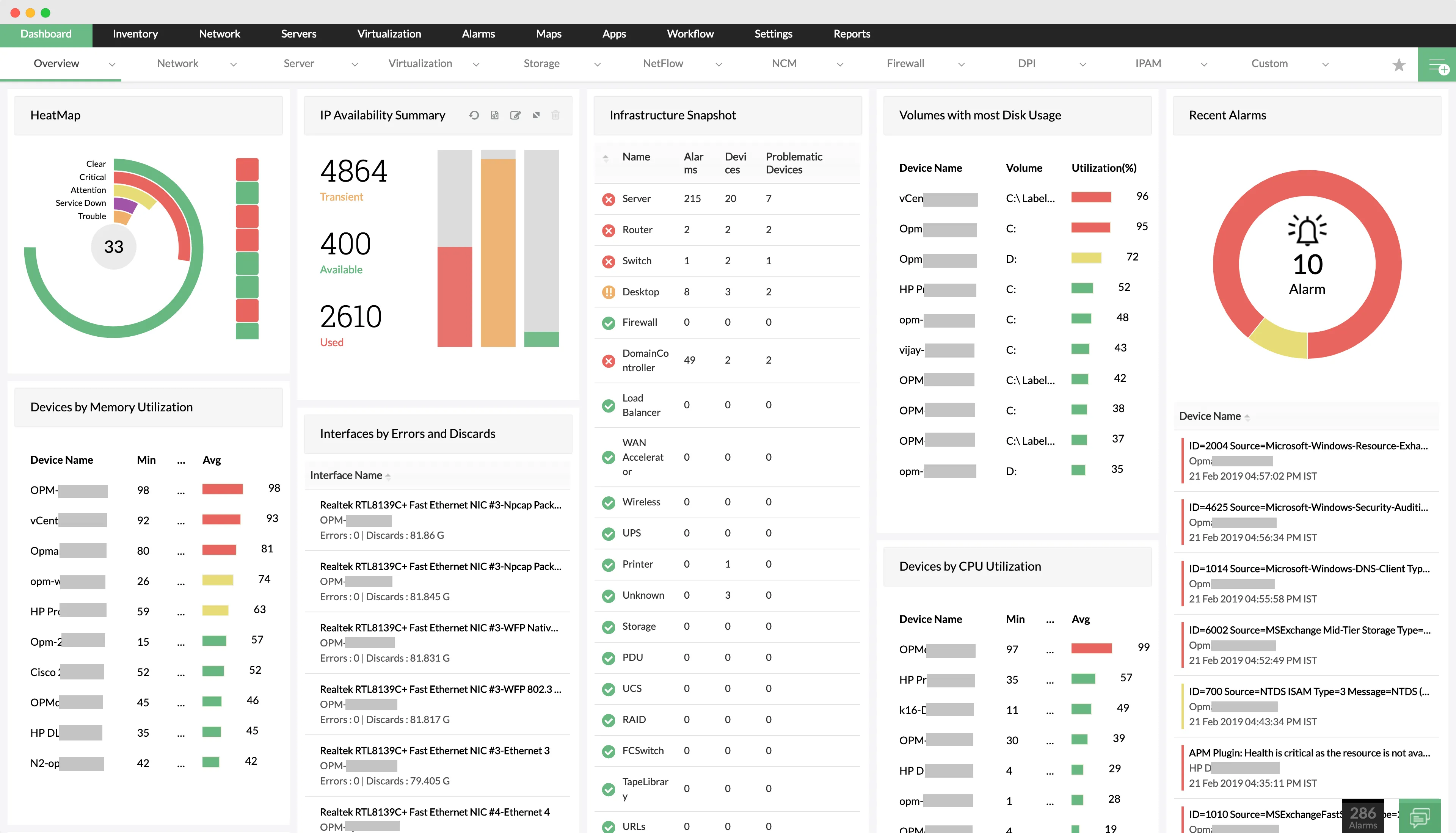 gerenciar painel opmanager do motor