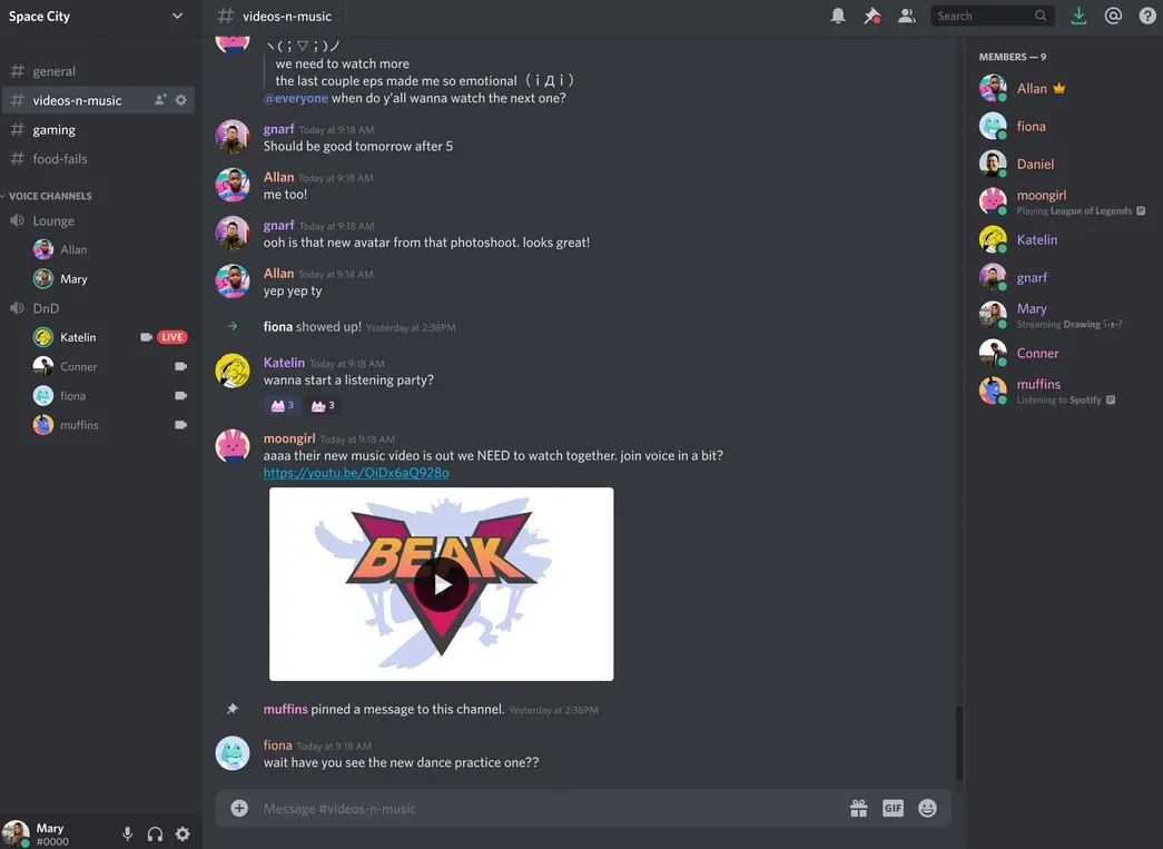 Alternativen zu Facebook-Gruppen: Discord (am besten geeignet für Gaming und Live-Streaming)