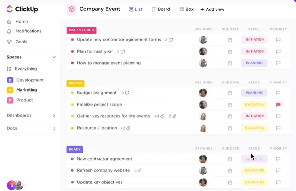 Planes de precios de ClickUp para obtener más detalles.