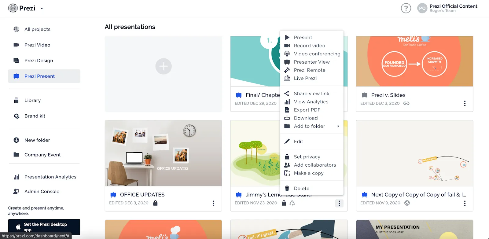 Alternative to Beautiful IA: Prezi