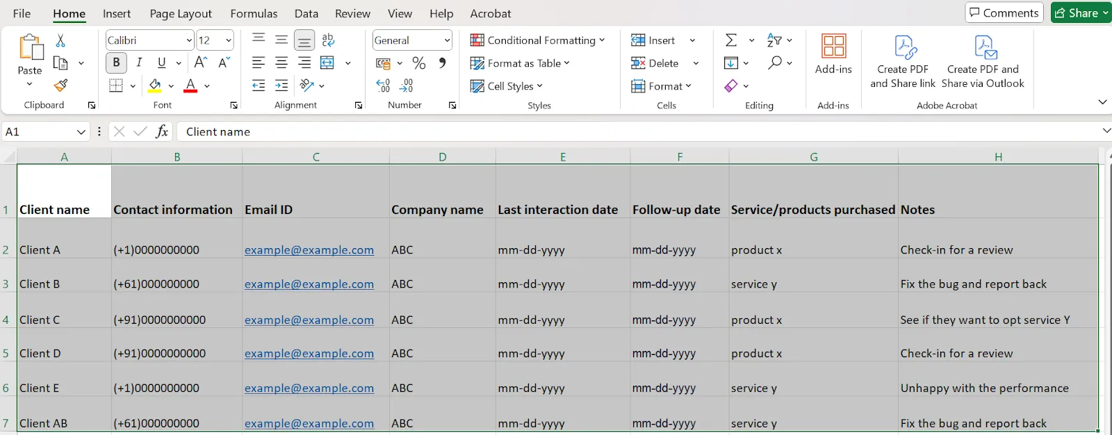 Formatierung in Excel