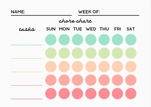 แม่แบบตารางงานประจำวันของ Canva