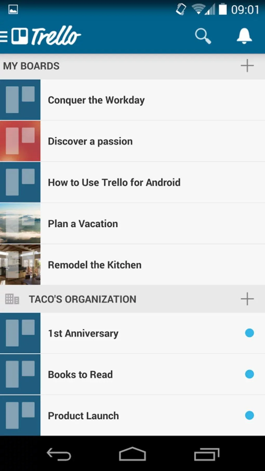 Aplicativo Trello