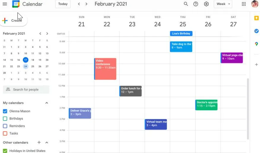 Google Agenda