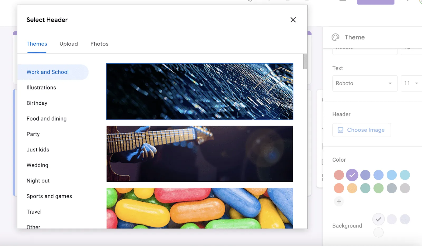 Como alterar a imagem do cabeçalho do Google Form, etapa 3