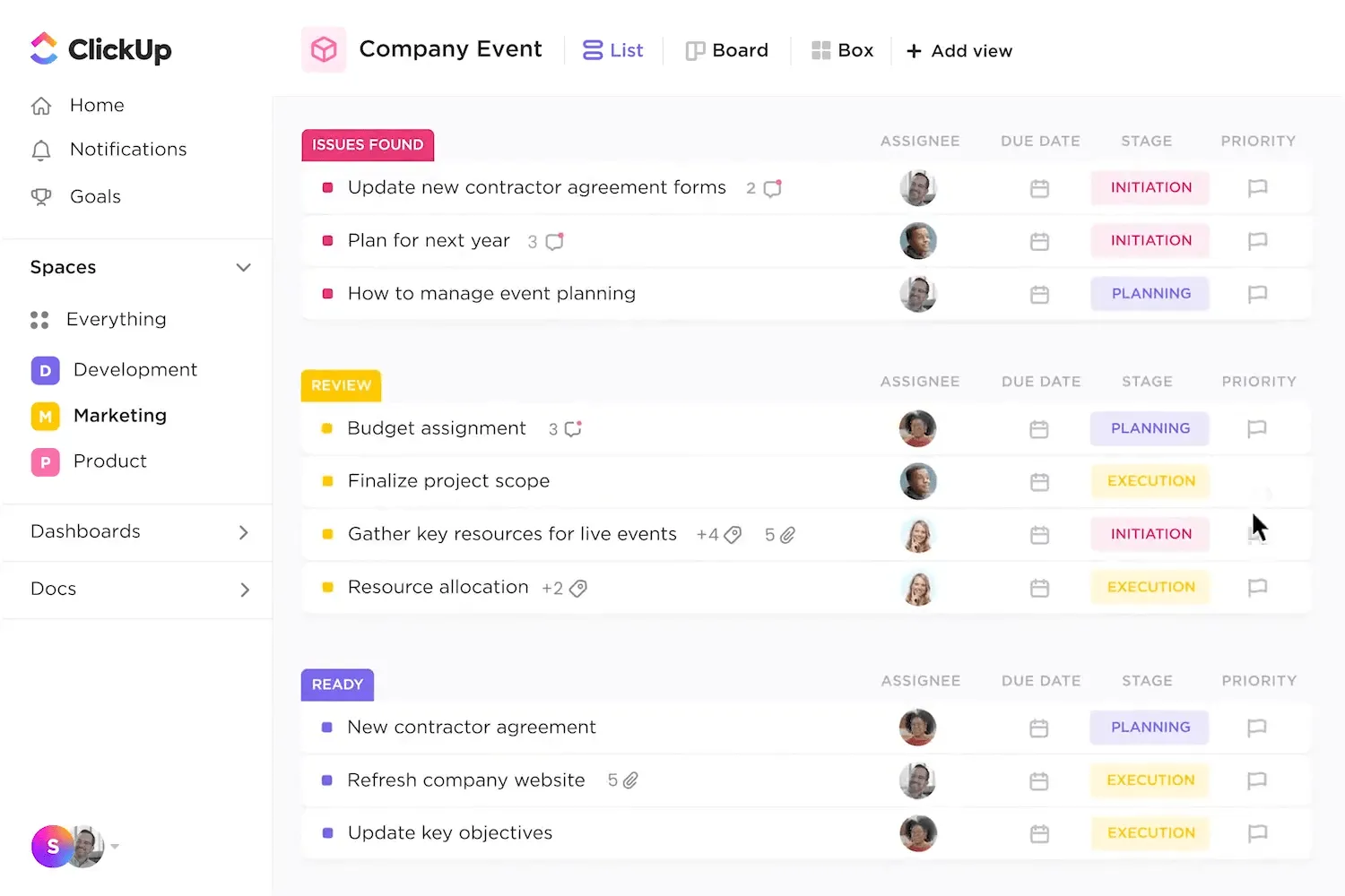 ClickUp CRM per la gestione immobiliare