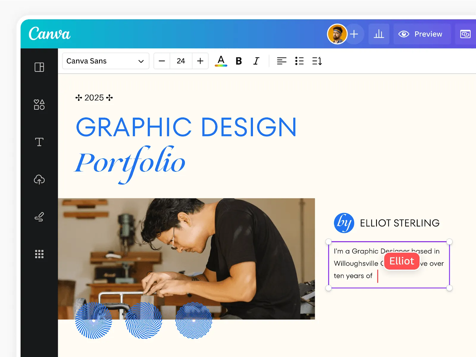 Canva: أداة إنشاء المحافظ باستخدام الذكاء الاصطناعي