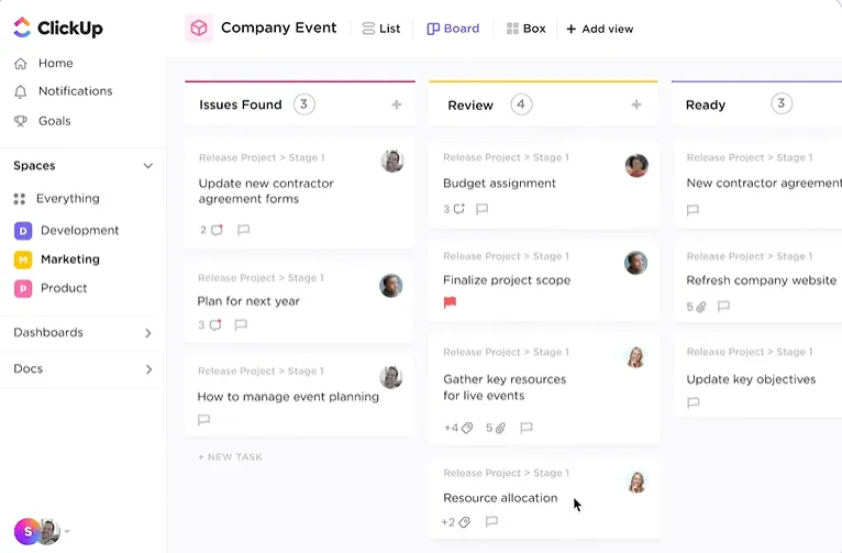 ClickUp Finance: Wertplan