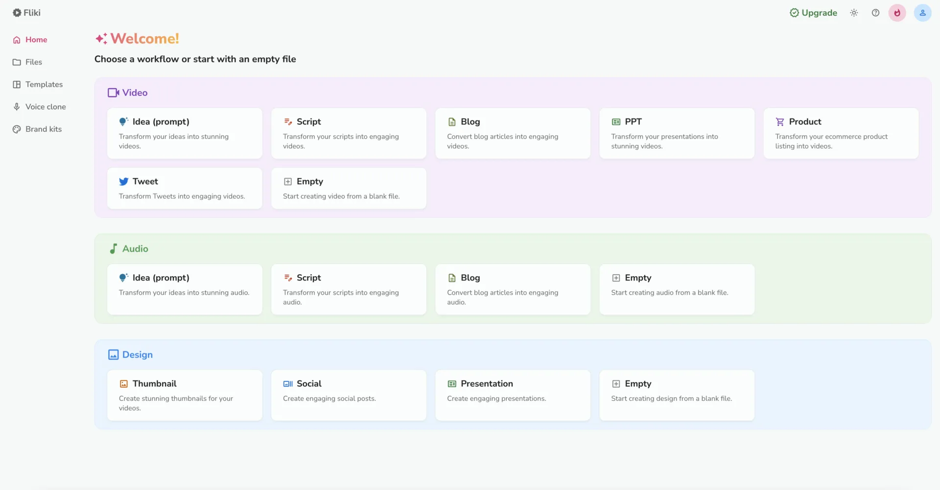 Los mejores generadores de vídeo con IA: Fliki para la creación de contenido de audio