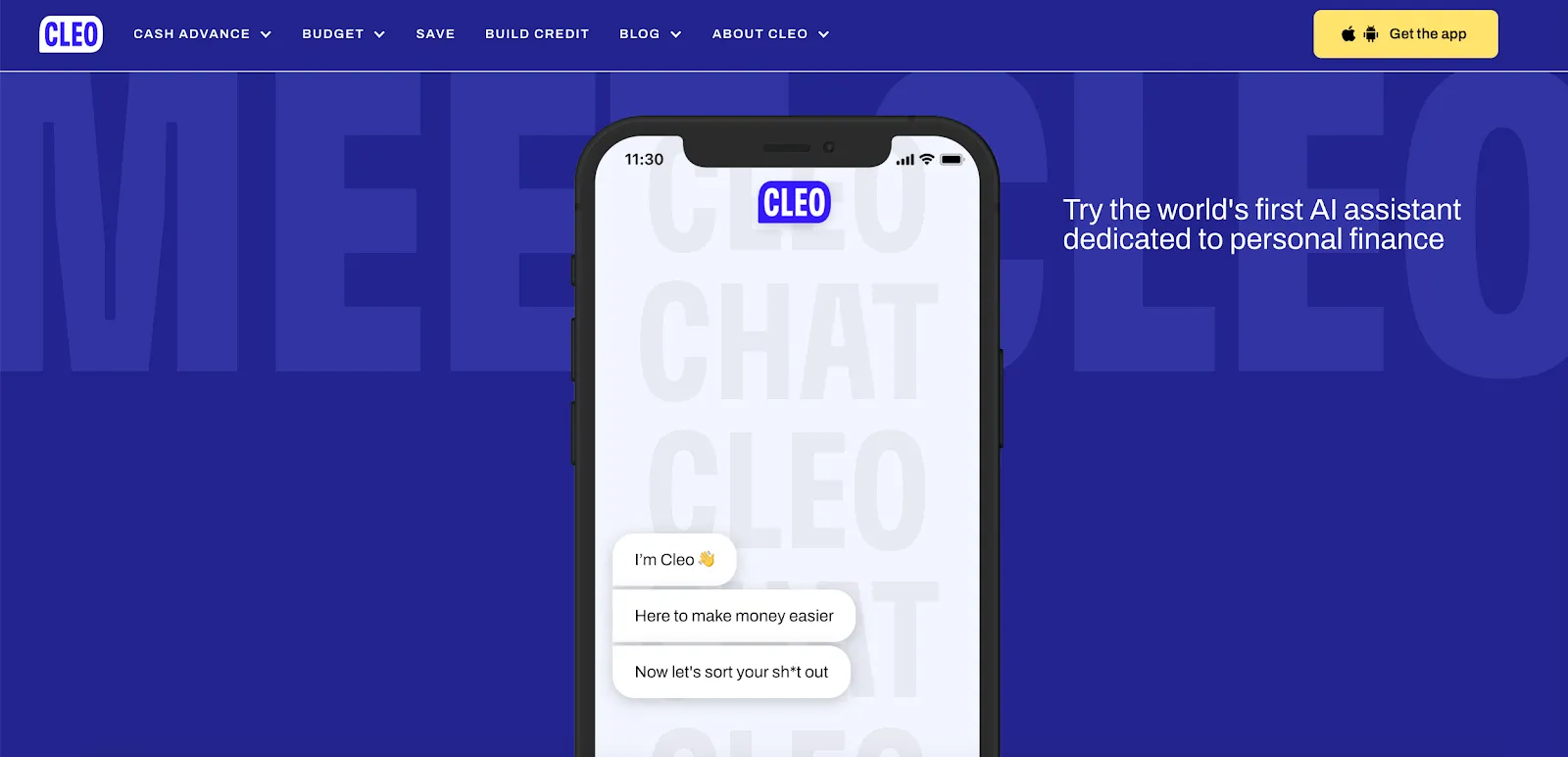 Le chatbot de Cleo IA pour la gestion des finances personnelles
