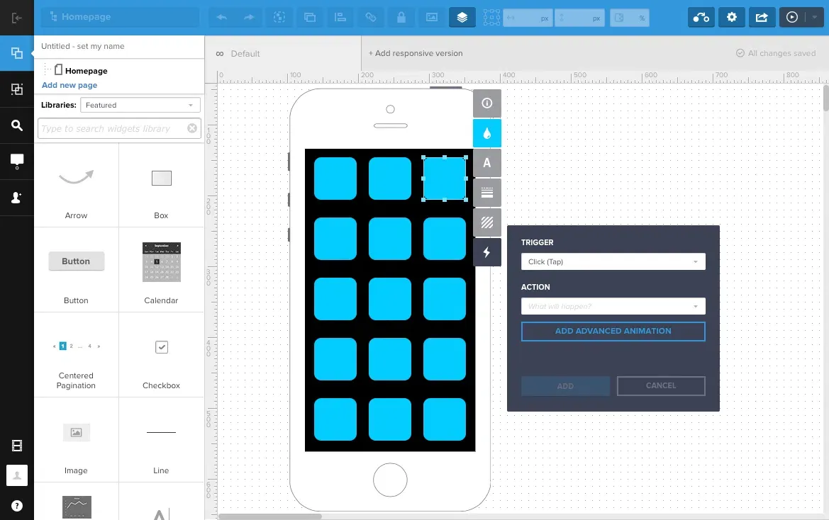 Công cụ wireframe từ UXPin