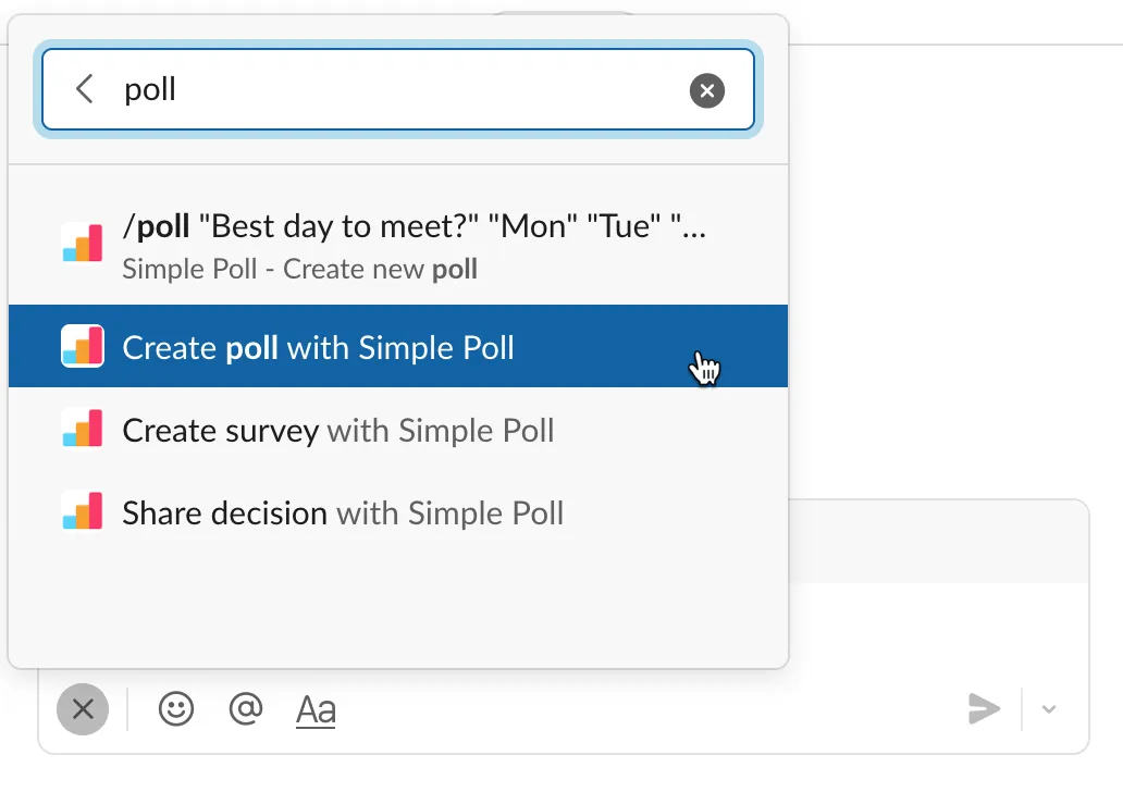 Erstellen Sie eine Umfrage mit Simple Poll