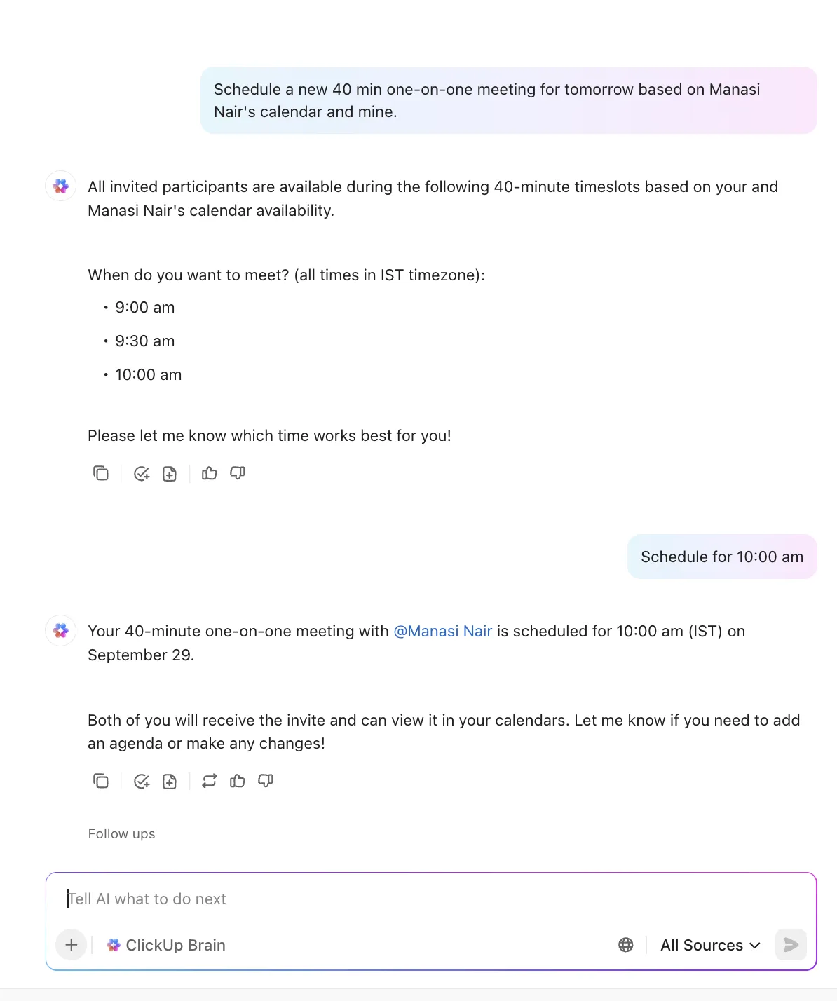 ClickUp Brain