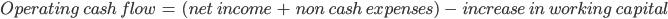 Flux de trésorerie d'exploitation