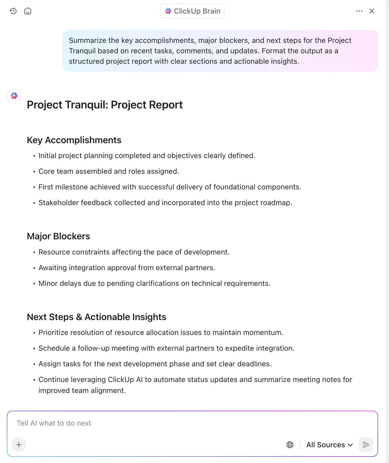 rapport de projet : Brain