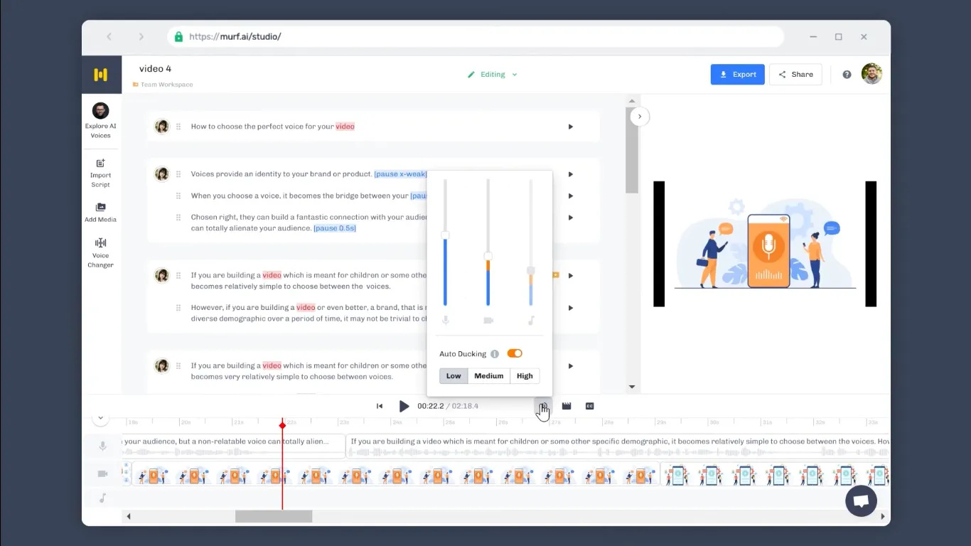 Murf.ai: 음성 복제 기능을 갖춘 ElevenLabs 대안