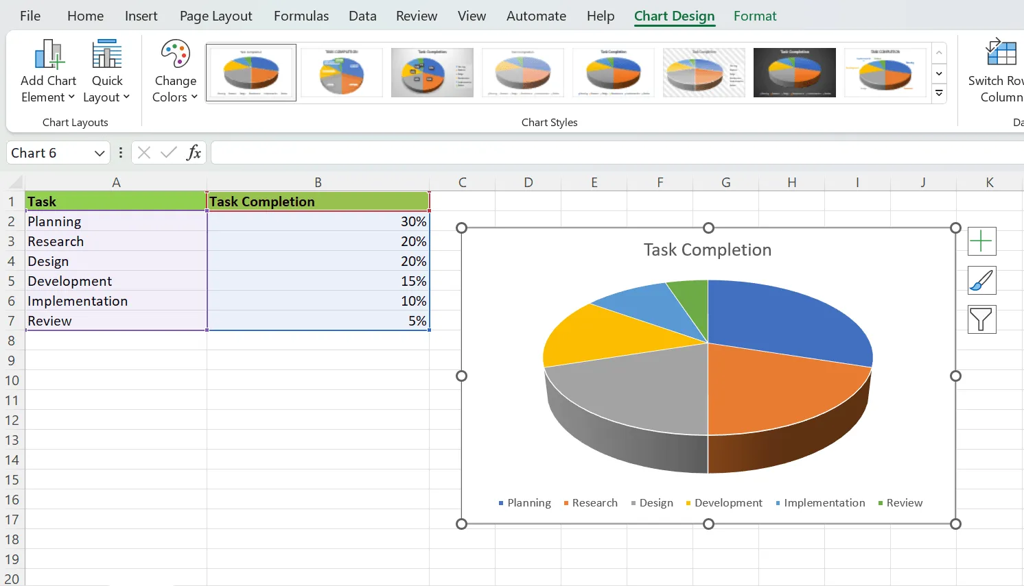 Hogyan készítsünk kördiagramot az Excelben? Clickup lépések