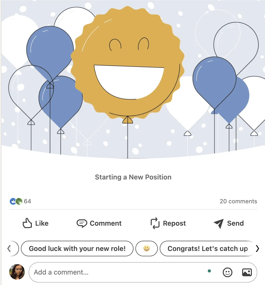 Uppdatering på LinkedIn
