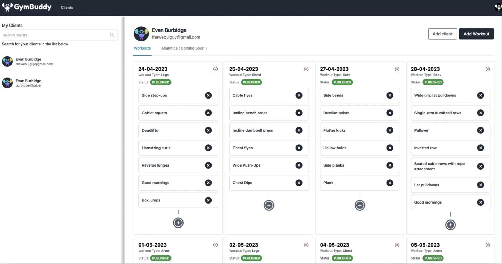 GymBuddy-Dashboard