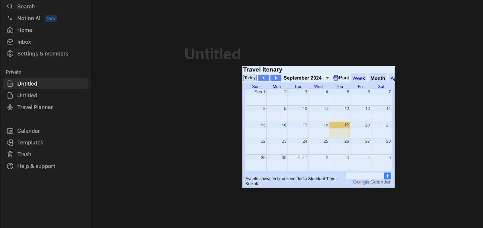Intégrer Google Agenda dans une page Notion
comment intégrer Google Agenda dans Notion