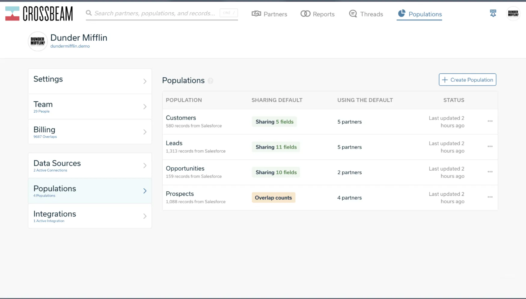 Sincronice sus cuentas de Crossbeam y HubSpot para encontrar nuevas oportunidades de marketing.