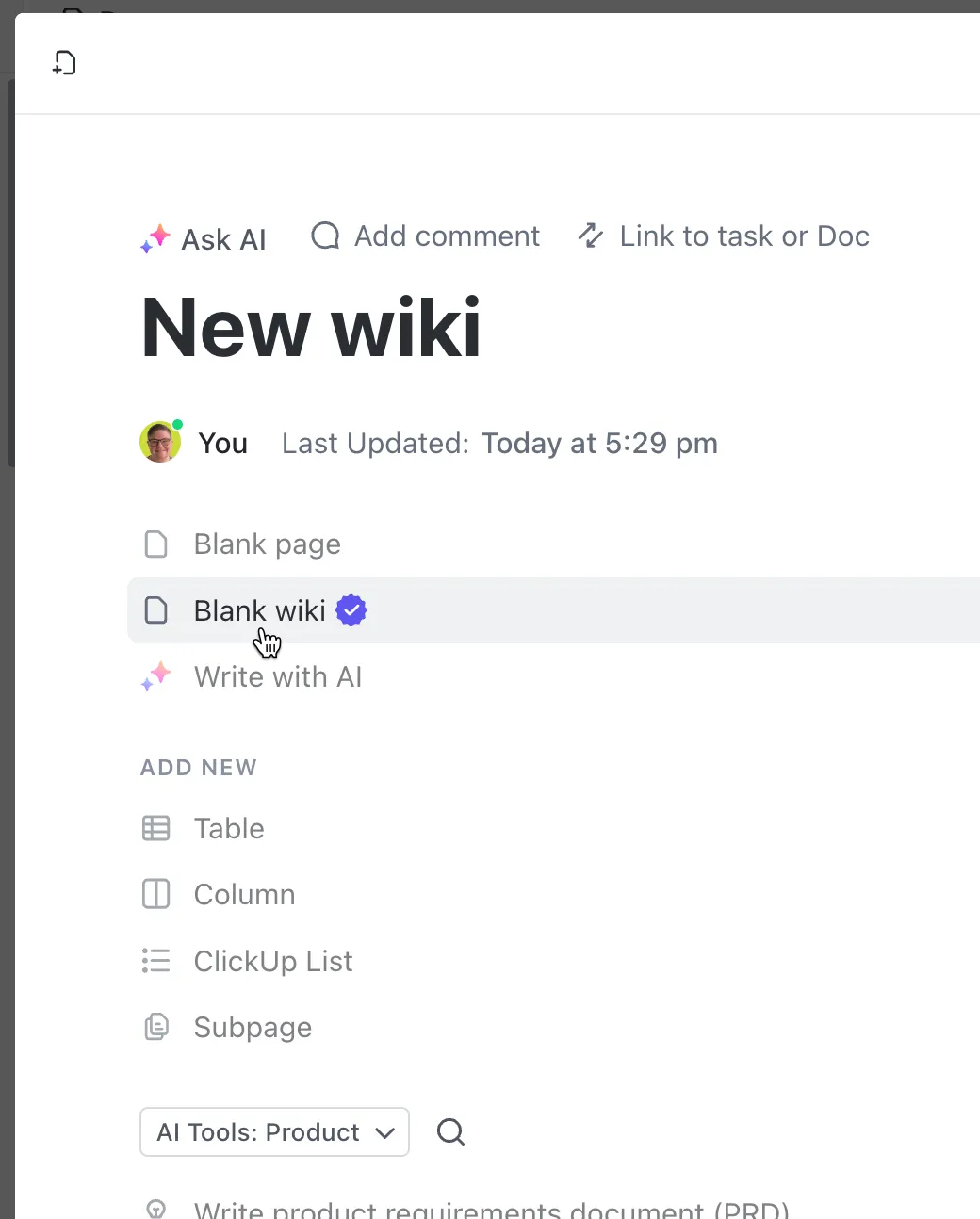ClickUp Documents