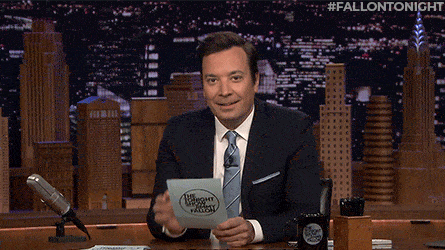 GIF Jimmy Fallon tertawa