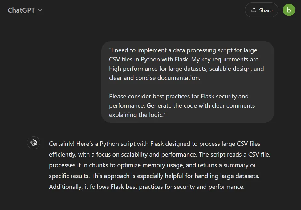 Python의 CSV 파일 프롬프트: 생산성 향상을 위해 ChatGPT를 활용하는 방법