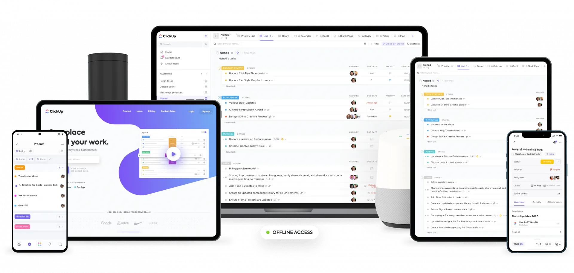 dispositivi clickup