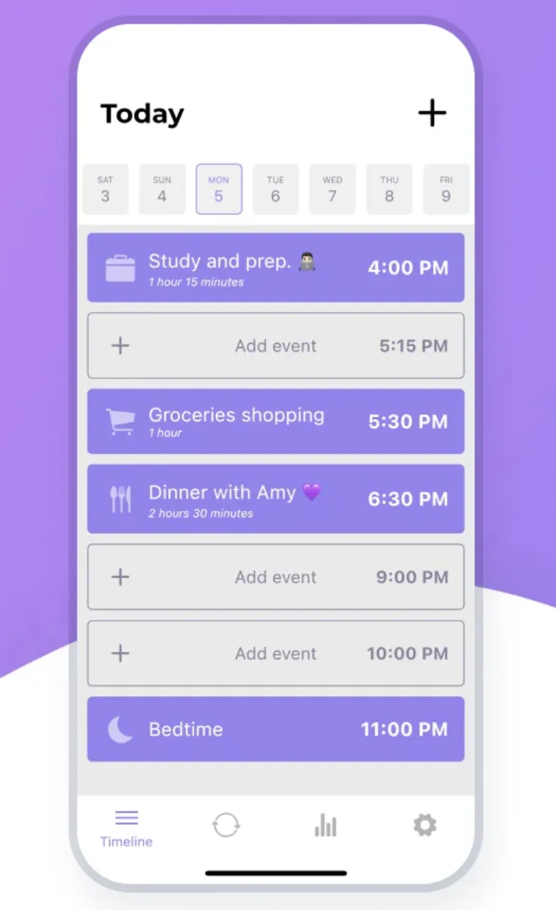 Zeitmanagement-Apps: TimeBloc