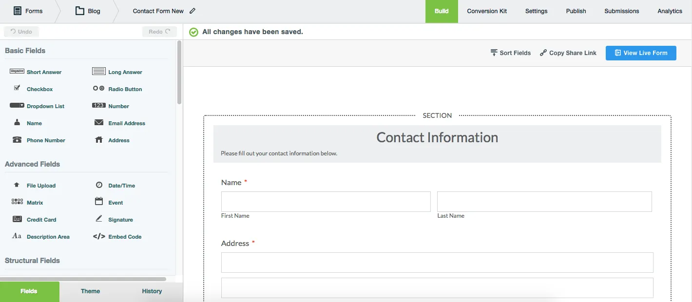 Formstack: เหมาะที่สุดสำหรับการสร้างแบบฟอร์มที่ปลอดภัยและอัตโนมัติการทำงาน
