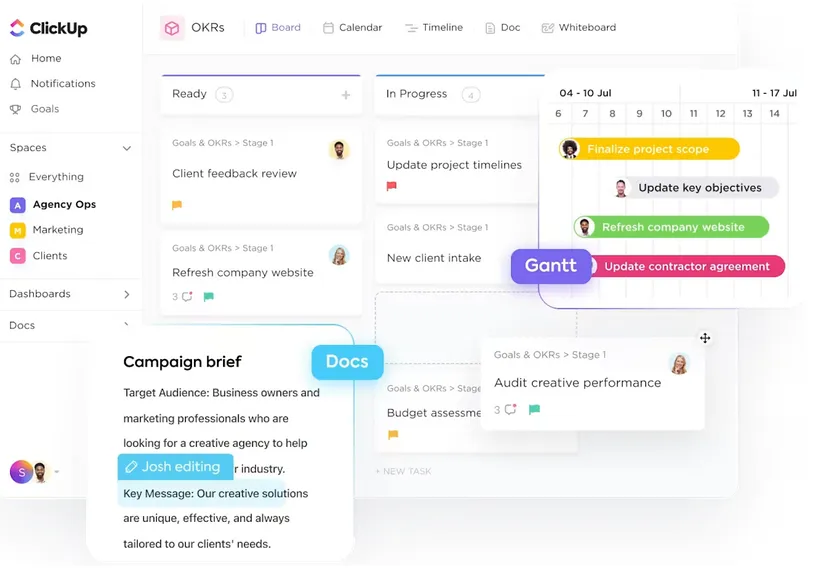 Központosítsa ügynöksége működését a ClickUp segítségével