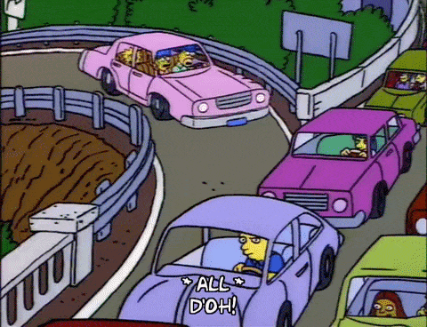 persone nel traffico gif