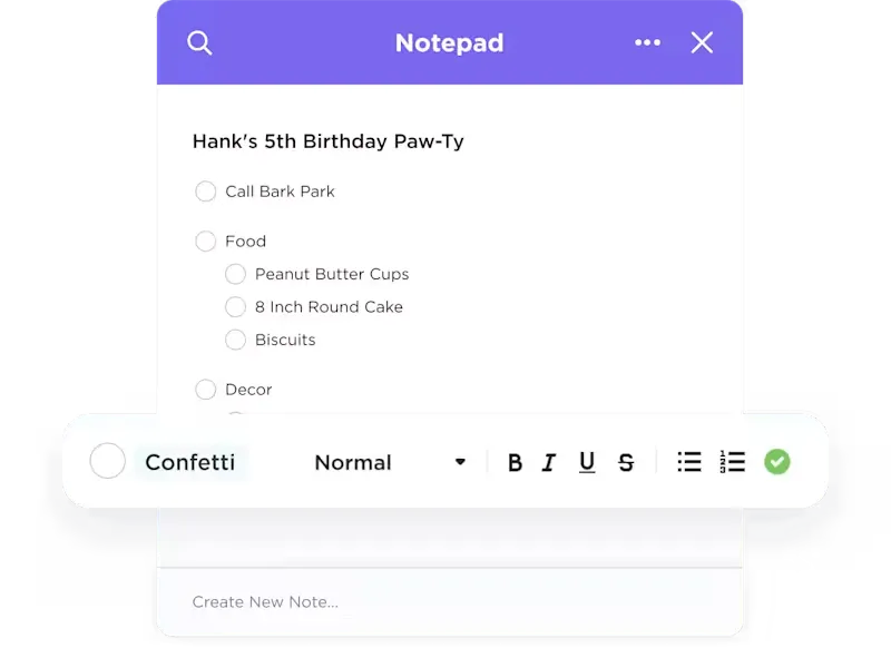 ClickUp blocco note: Notion vs Apple Notes
