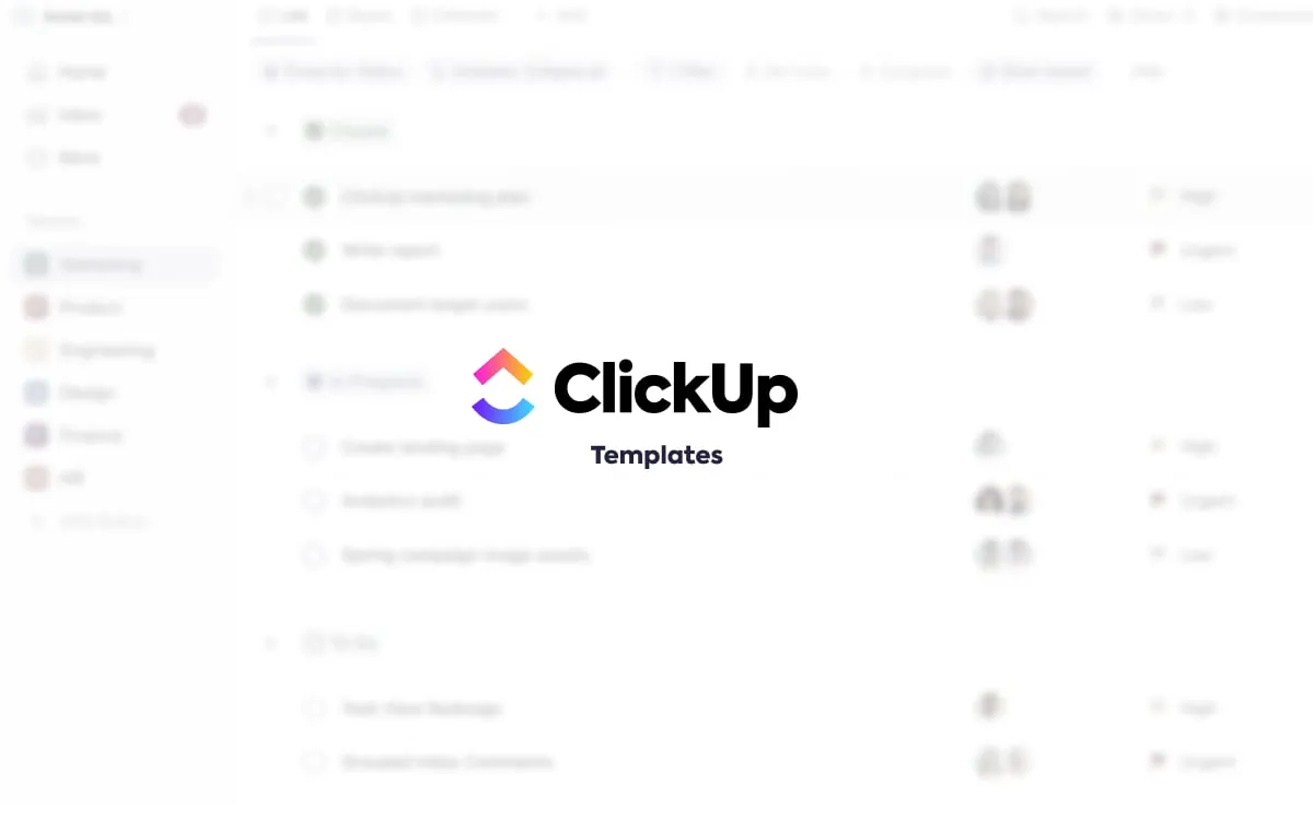 ClickUp 여행사 템플릿