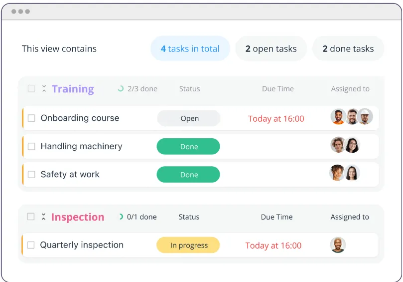 Connecteam과 ClickUp의 작업 관리 및 팀 채팅 비교
