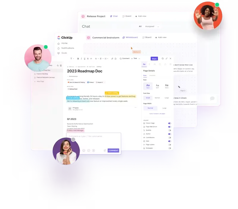 ClickUp építőipari csapatok számára