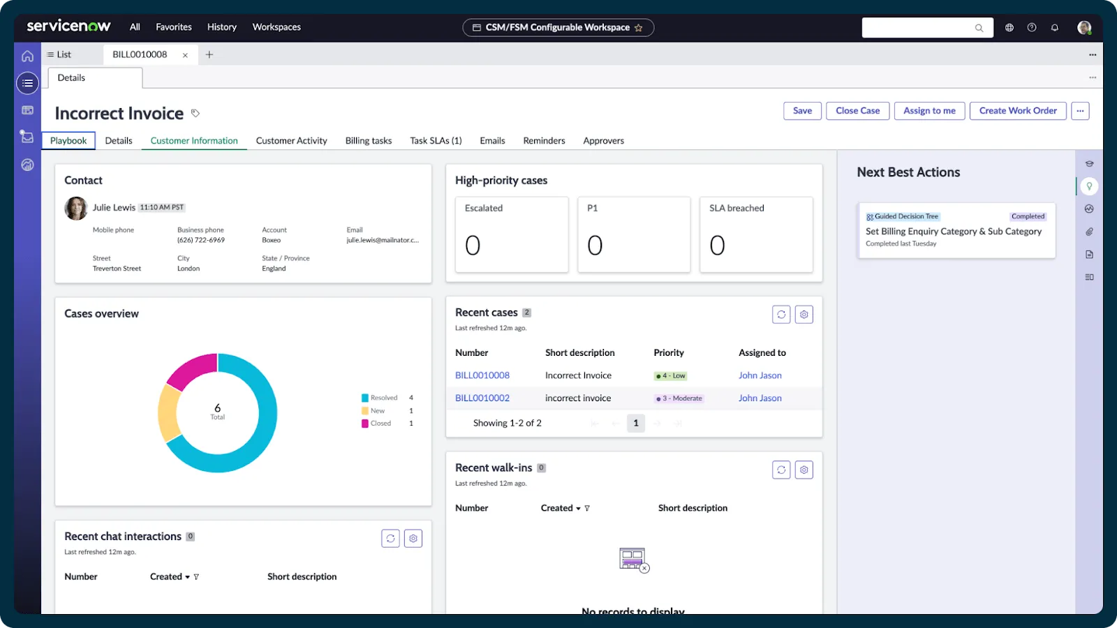 ซอฟต์แวร์การจัดการคำขอบริการของ ServiceNow