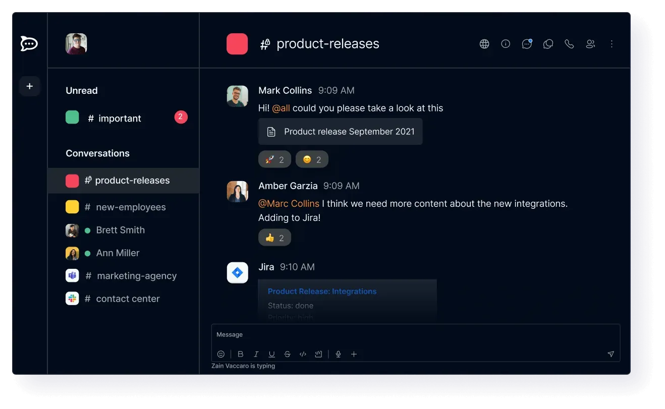 Panel de control de Rocket.chat: alternativa a Microsoft Teams