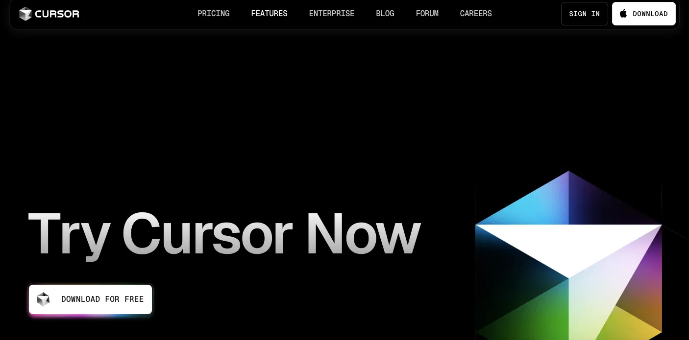 Descargue el archivo de instalación adecuado en Cursor.