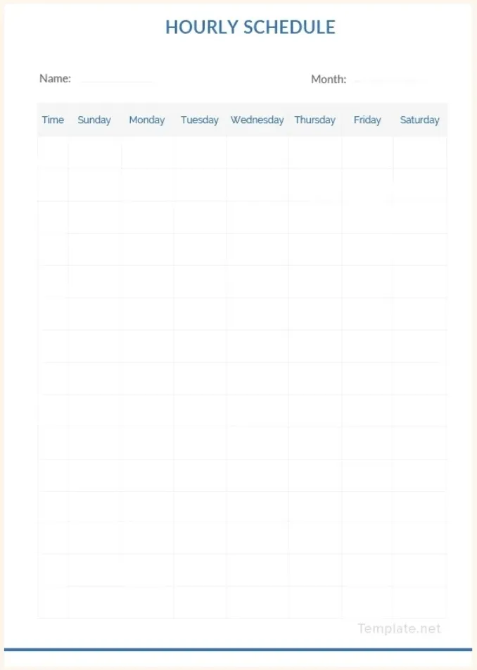 Google Docs &amp; Microsoft Word-Terminplanvorlage