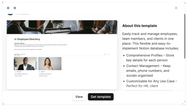 Template Direktori Karyawan oleh OpenCore Group