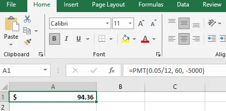 Finansal kredi ödemesi [PMT]